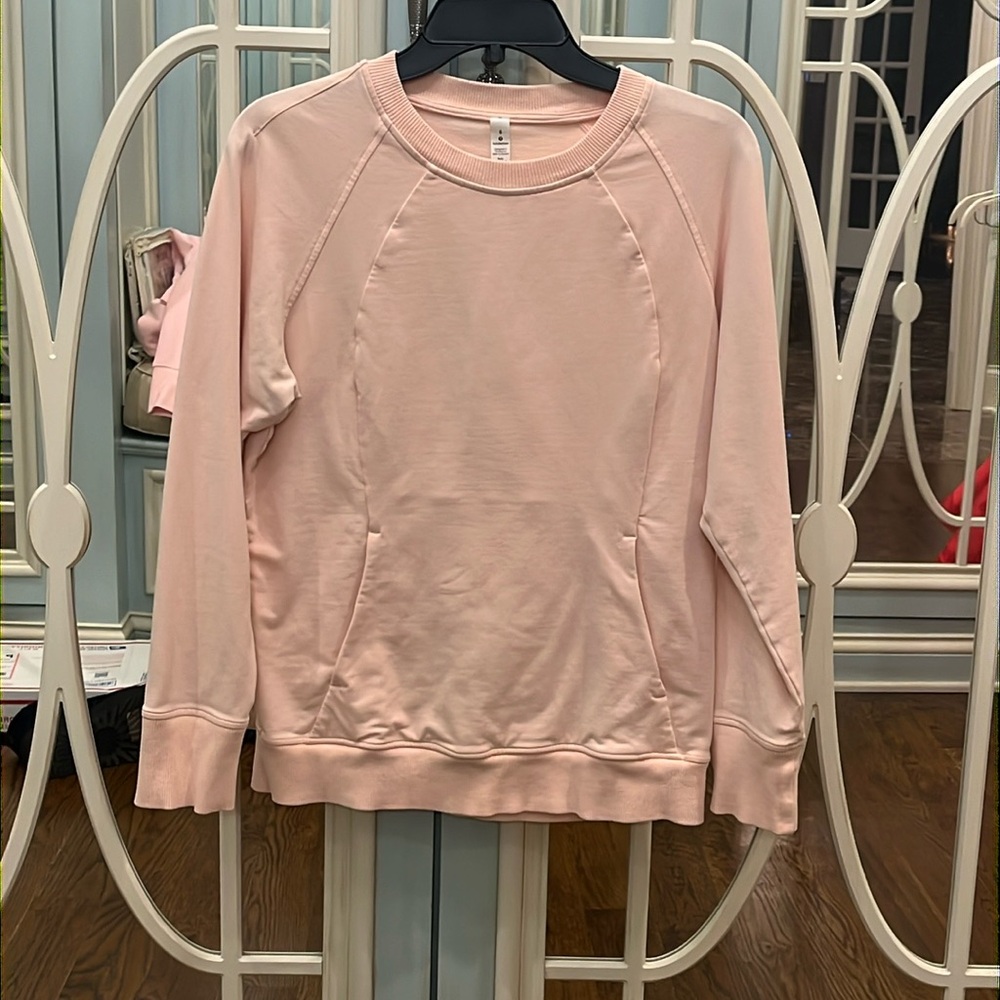 Lululemon Pink Bliss Scuba Crew - Size 8